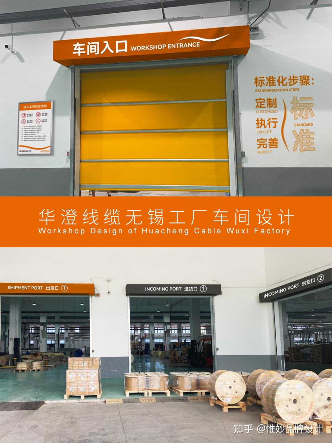车间目视化设计_导视系统整体方案_用橙色曲线诠释工